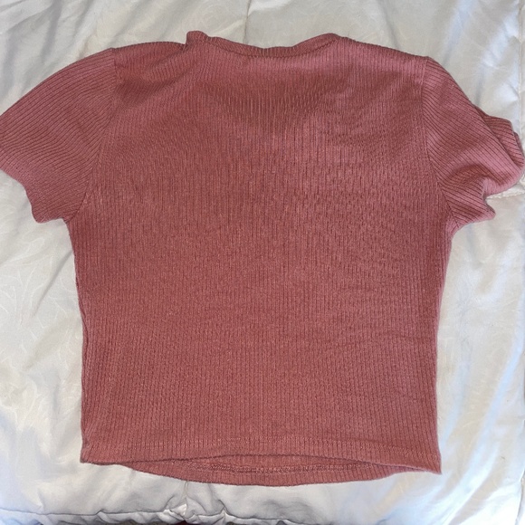 Garage cropped t shirt blush pink size small - Picture 3 of 3